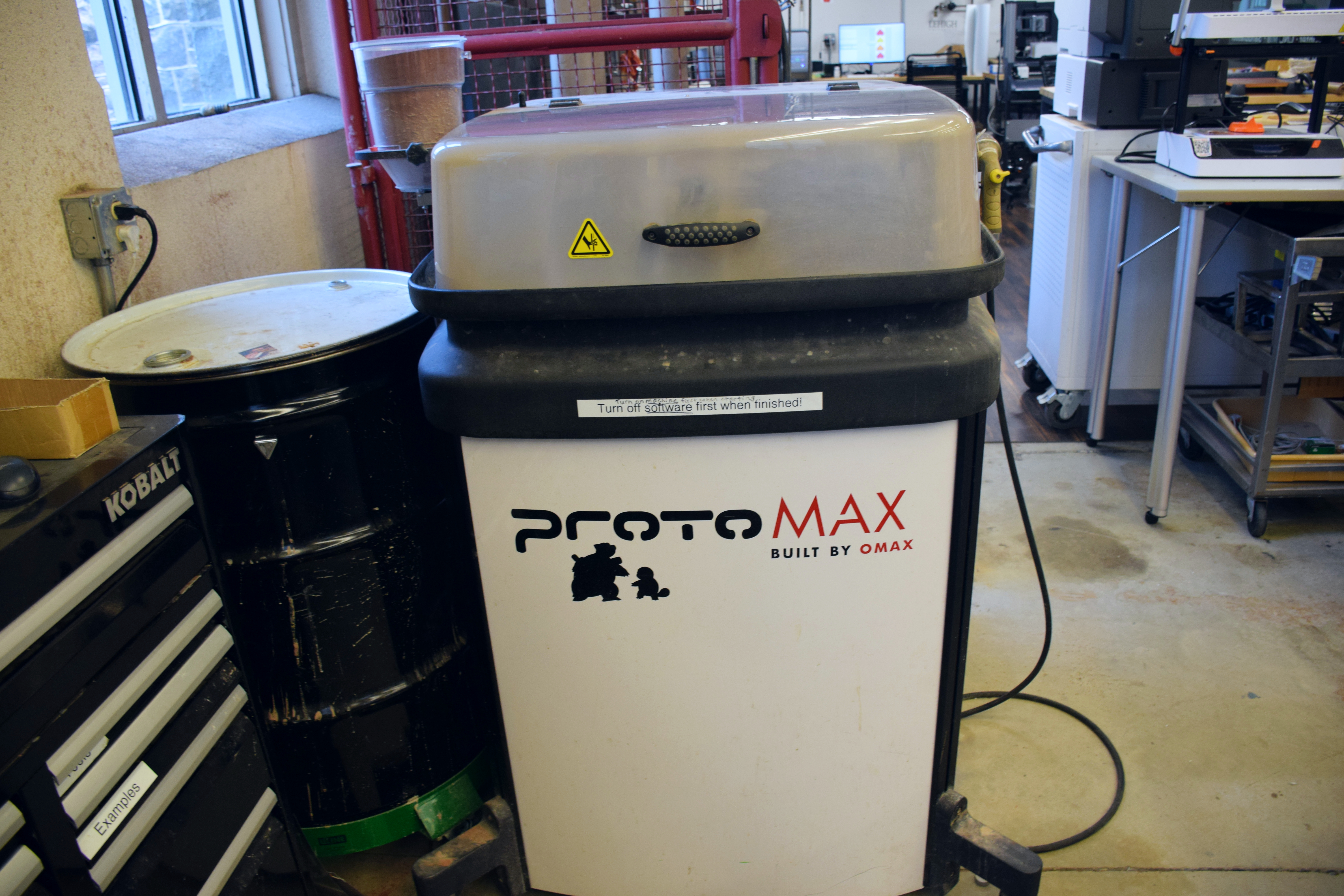 Front View of Large Waterjet