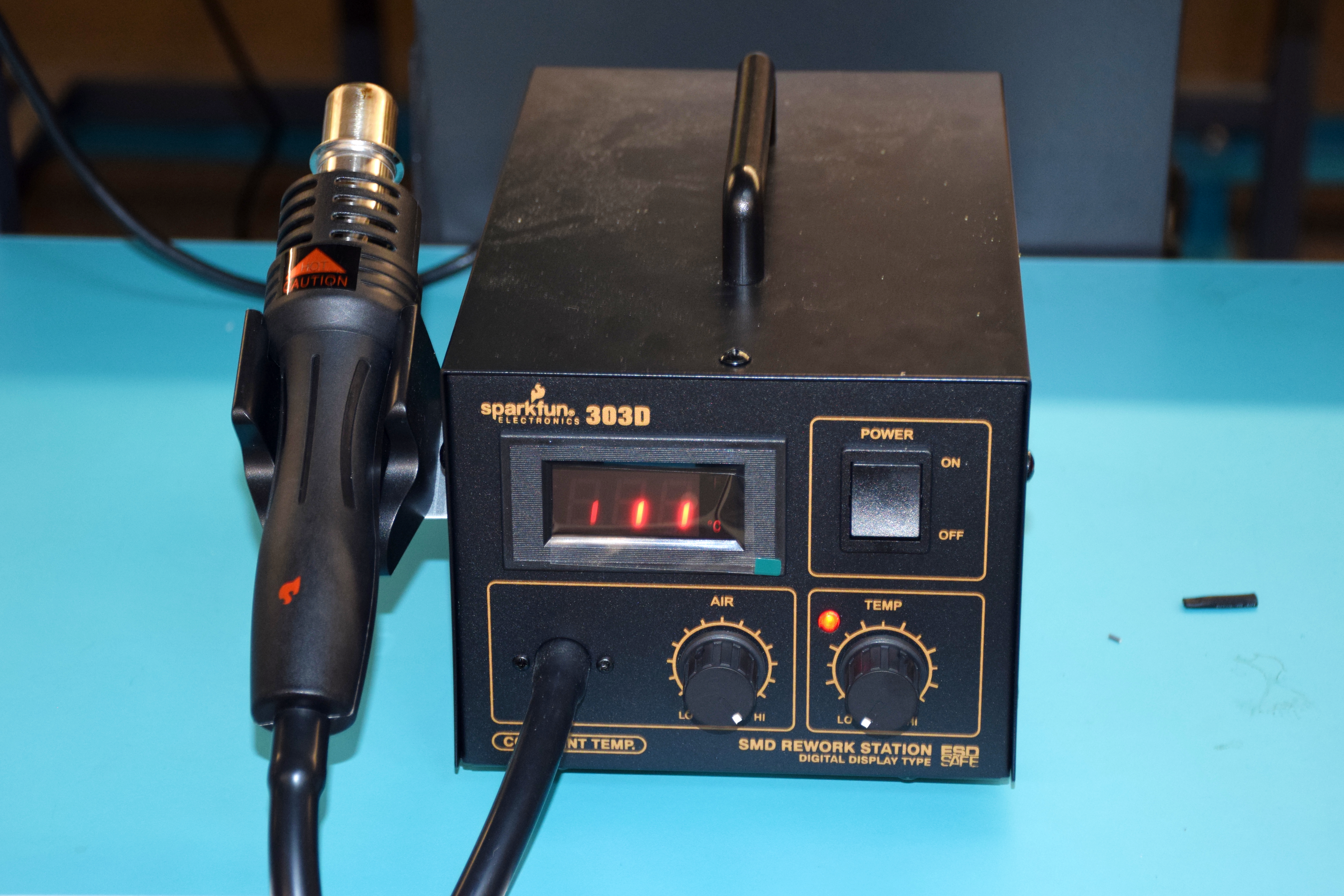 Black Hot Air Rework System turned on