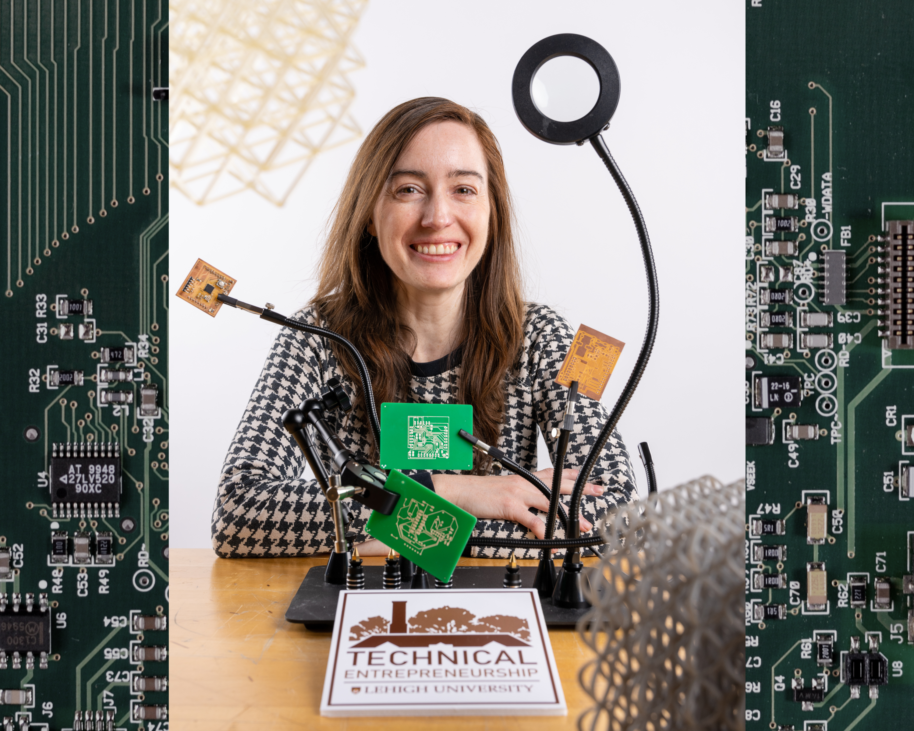 Kello Zona Headshot with Circuit Background