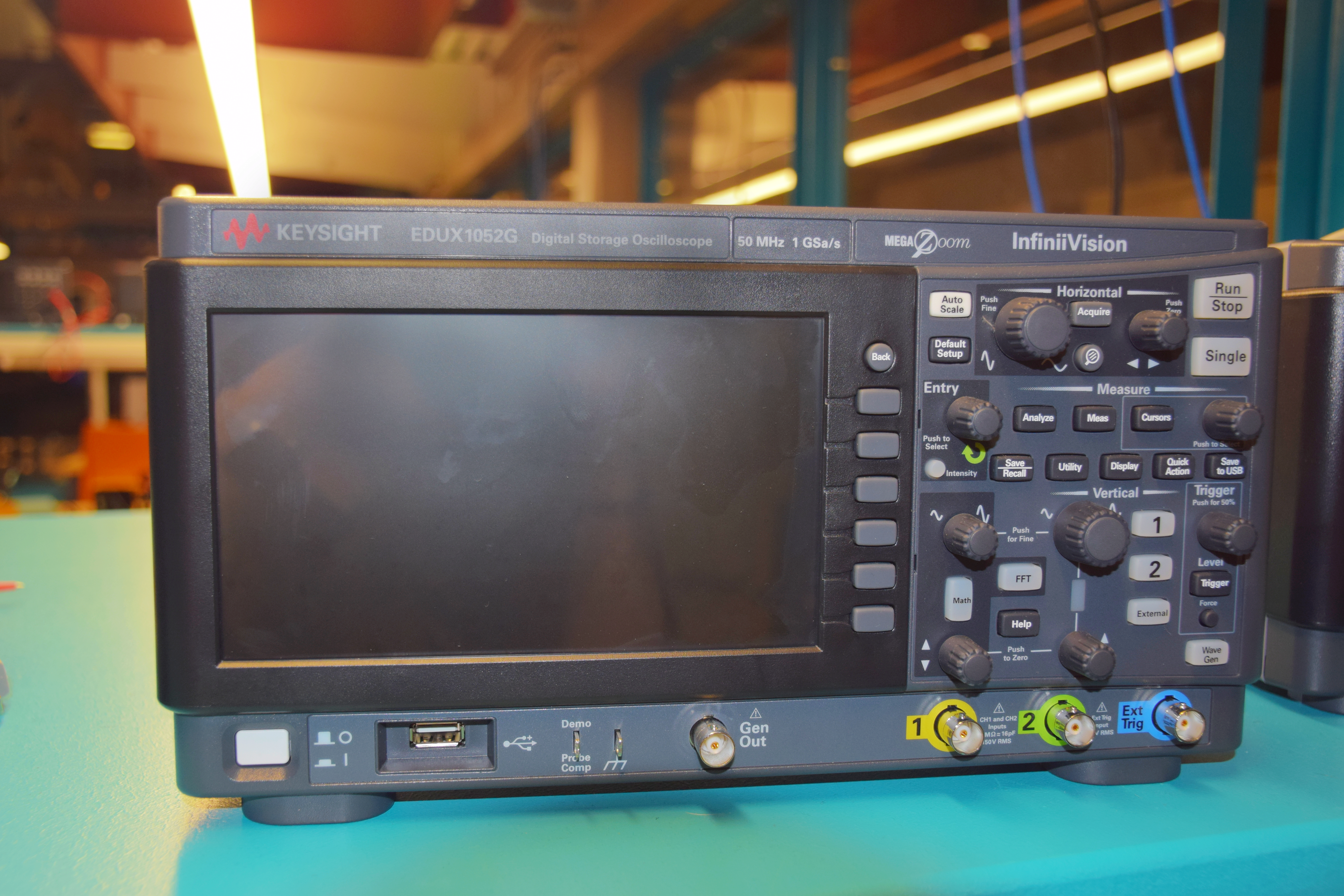 Oscilloscope on a Counter