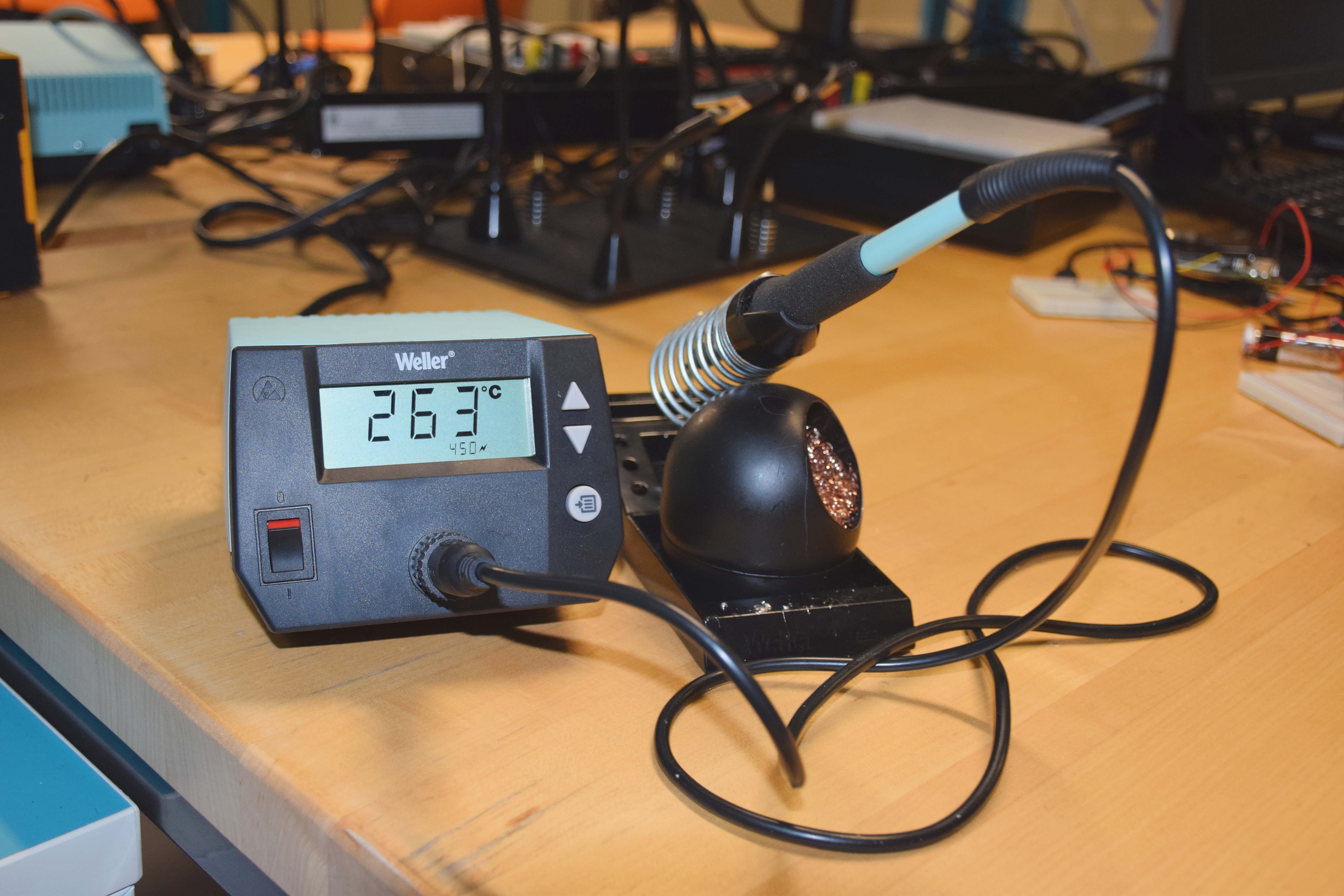 Soldering Iron Turned on