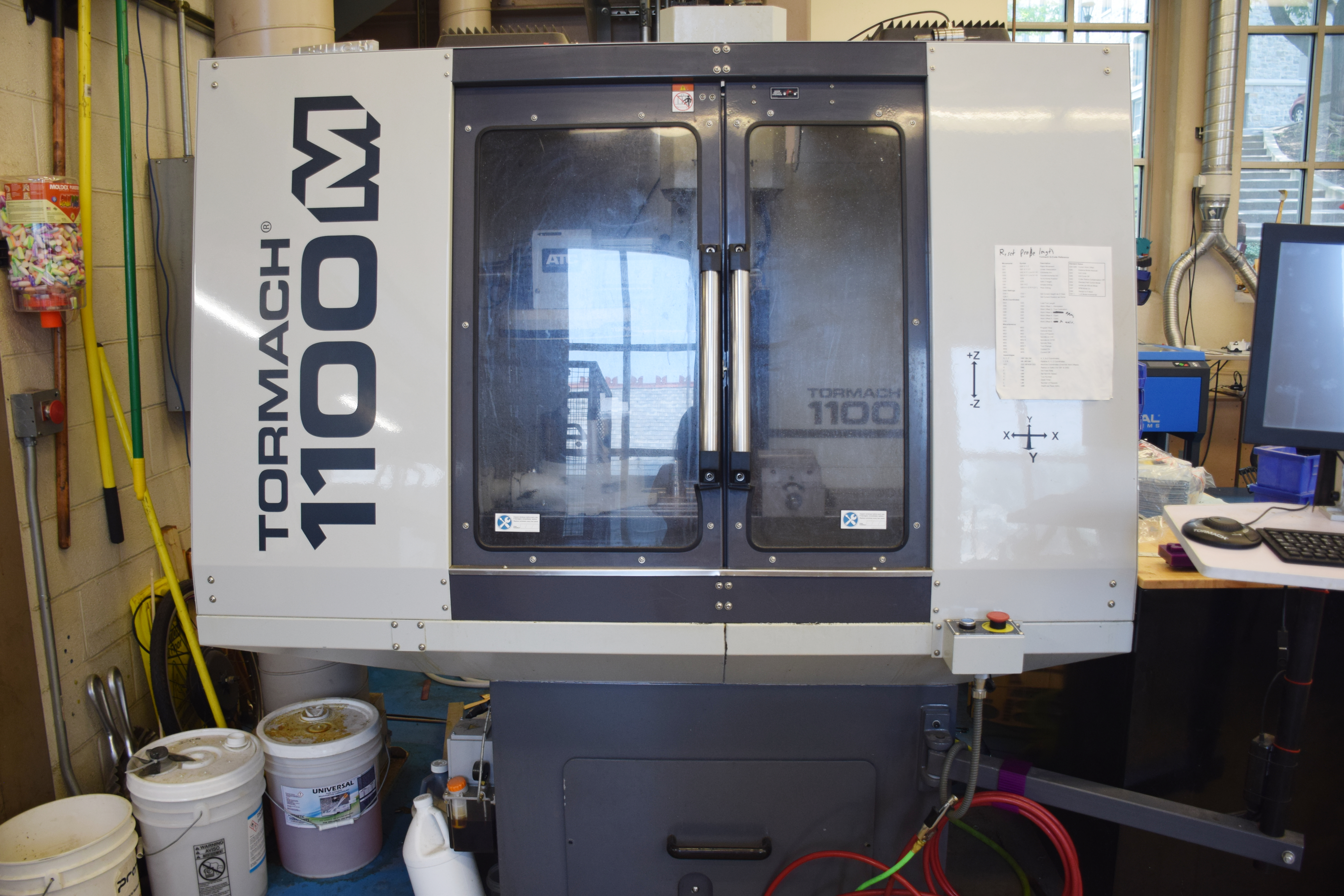 Front View of Large CNC Mill