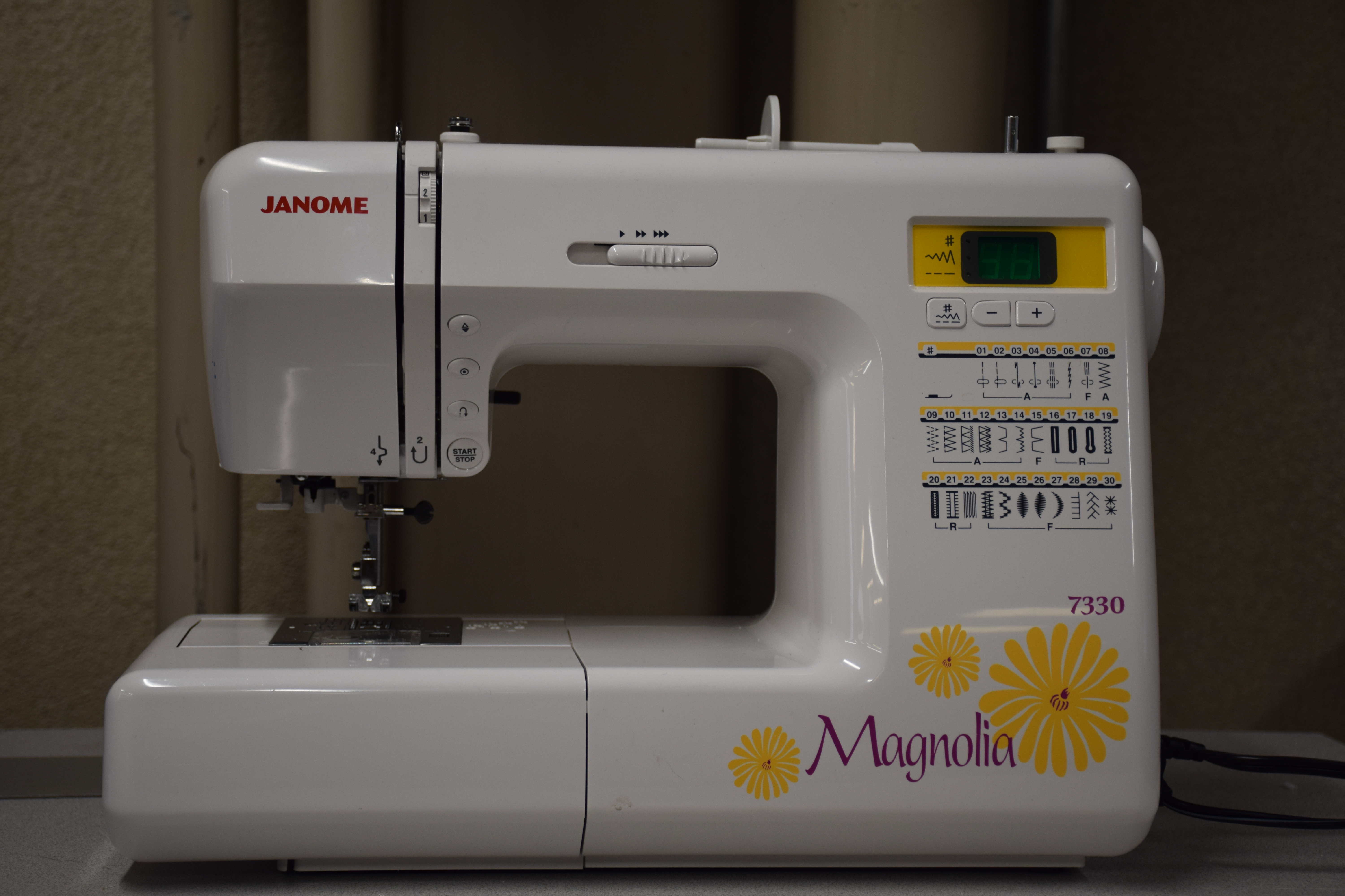 Janome Sewing Machine on Table