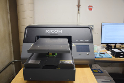 Large Black T-shirt Printer on Table