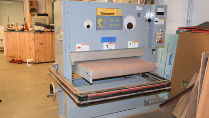 Large Wide Belt Sander with Conveyer Belt