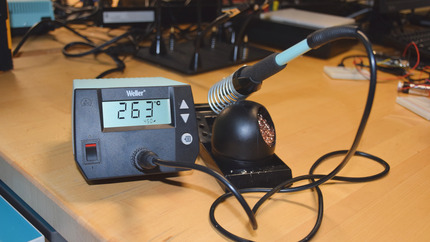 Soldering Iron Turned on